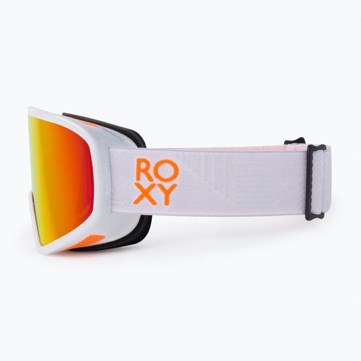 Occhiali da snowboard da donna ROXY Feenity Color Luxe bianco brillante/sonar ml rosso revo 4