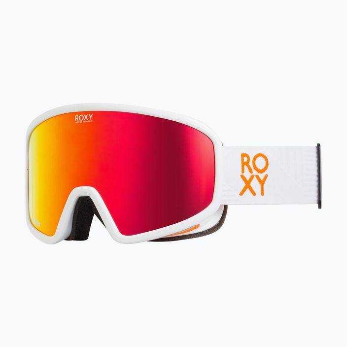 Occhiali da snowboard da donna ROXY Feenity Color Luxe bianco brillante/sonar ml rosso revo 5