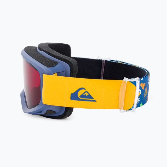 Quiksilver Little Grom occhiali da snowboard per bambini insignia blu/neve aloha 4