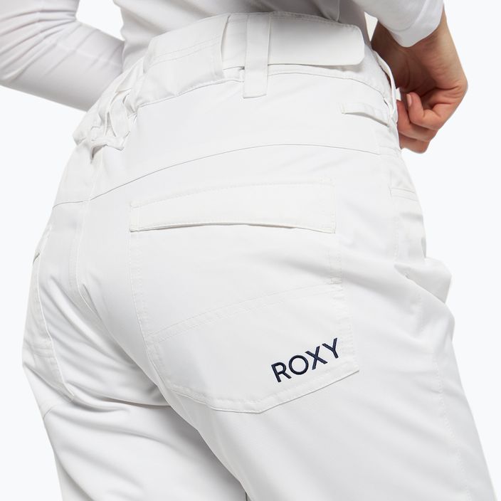 Pantaloni da snowboard donna ROXY Backyard bianco 5