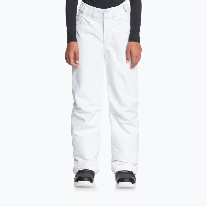Pantaloni da snowboard per bambini ROXY Backyard Girl bianco brillante