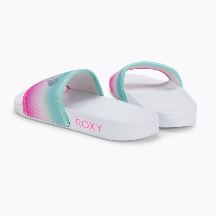 ROXY Slippy Neo G infradito per bambini bianco/rosa/turchese 3