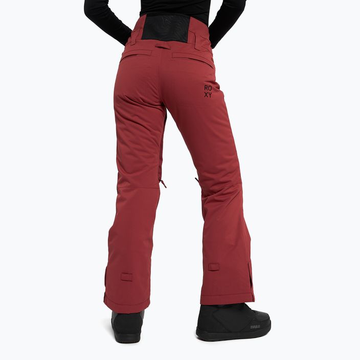 Pantaloni da snowboard da donna ROXY Diversion rosso mattone 4