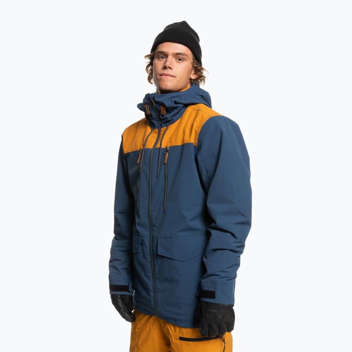 Quiksilver Fairbanks giacca da snowboard da uomo blu insignia 2