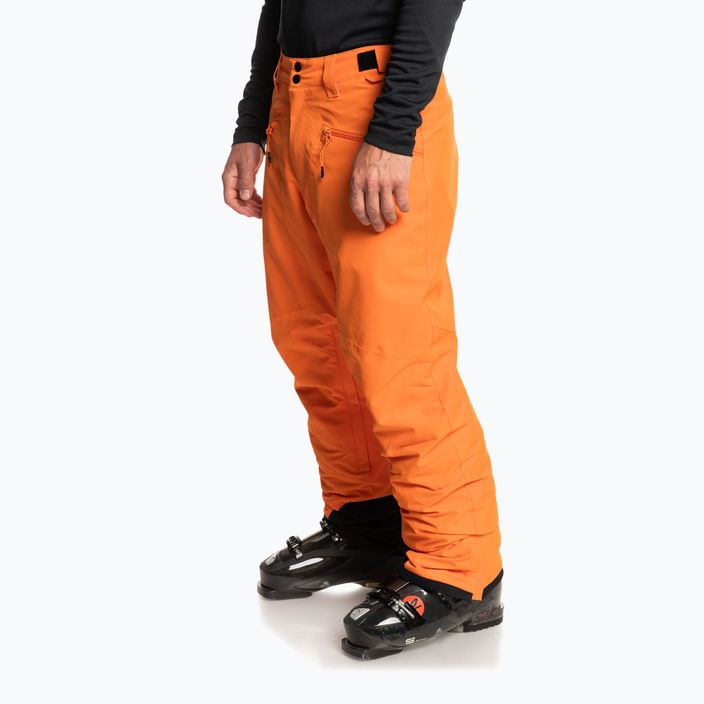 Pantaloni da snowboard Quiksilver Boundry arancione ruggine da uomo 7