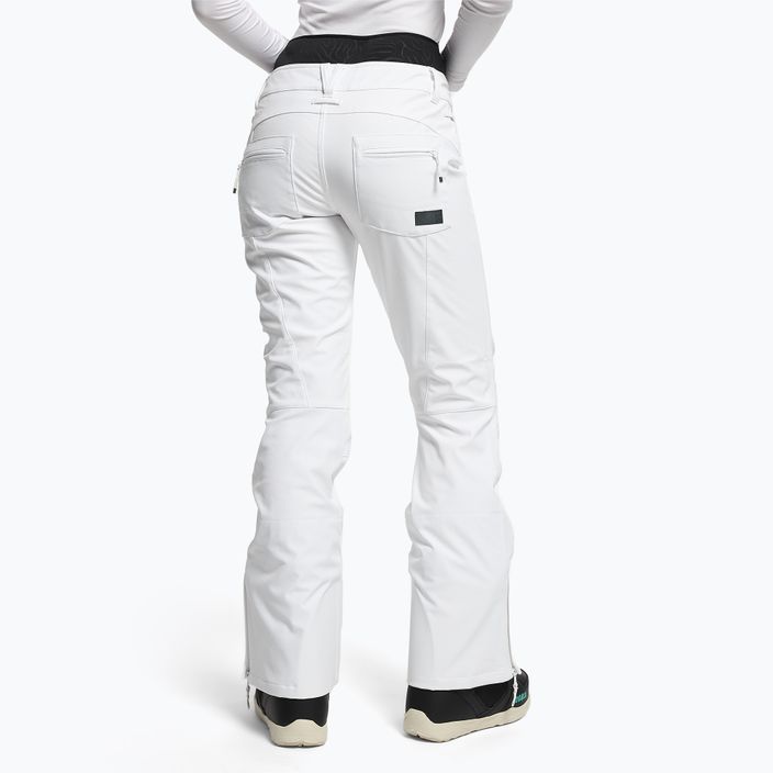 Pantaloni da snowboard da donna ROXY Rising High bianco brillante 4
