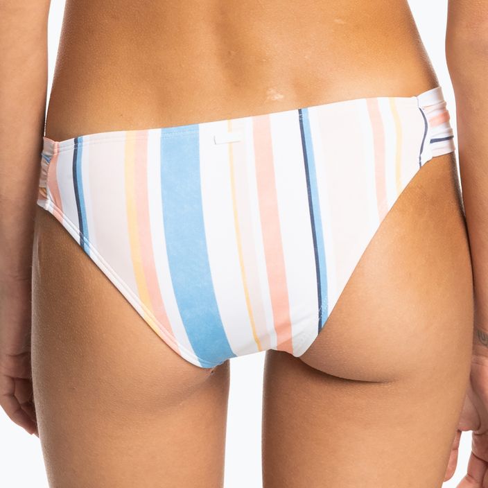 ROXY Beach Classics Moderate peach whip sand stripper swimsuit slip 6