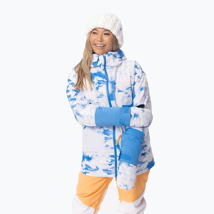 Giacca da snowboard donna ROXY Chloe Kim azzurro nuvole 5