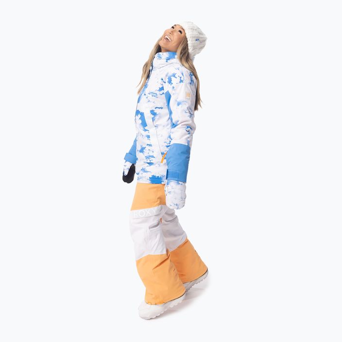 Giacca da snowboard donna ROXY Chloe Kim azzurro nuvole 6