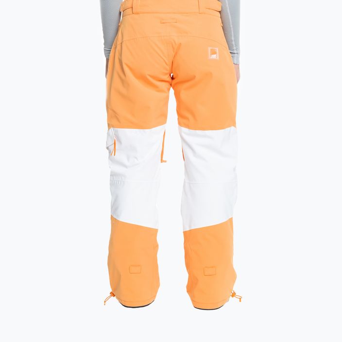 Pantaloni da snowboard donna ROXY Chloe Kim Woodrose mock arancione 3