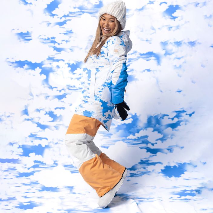 Pantaloni da snowboard donna ROXY Chloe Kim Woodrose mock arancione 11