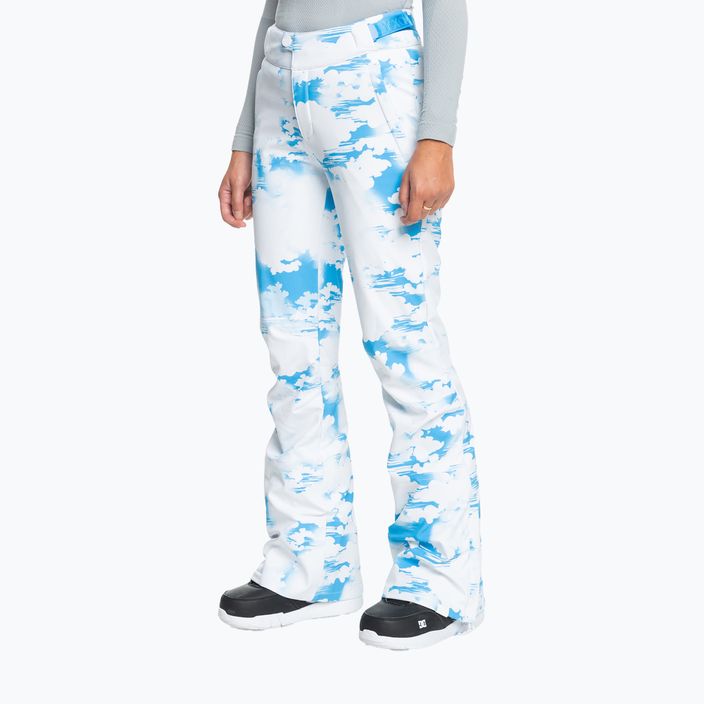 Pantaloni da snowboard donna ROXY Chloe Kim azzurro nuvole 2