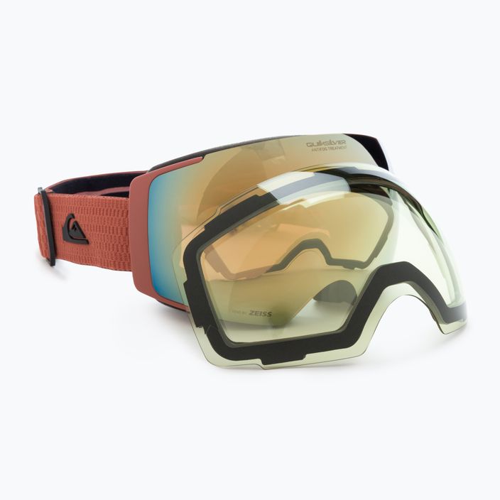 Quiksilver Greenwood S3 black redwood/clux gold mi occhiali da snowboard