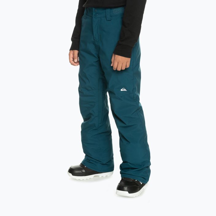 Pantaloni da snowboard Quiksilver Estate Youth blu maiolica da bambino 2