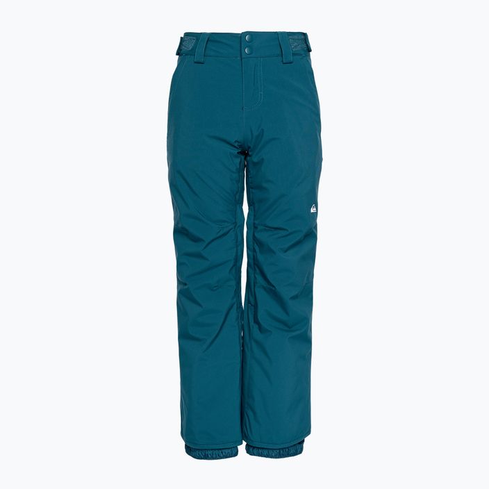 Pantaloni da snowboard Quiksilver Estate Youth blu maiolica da bambino 7
