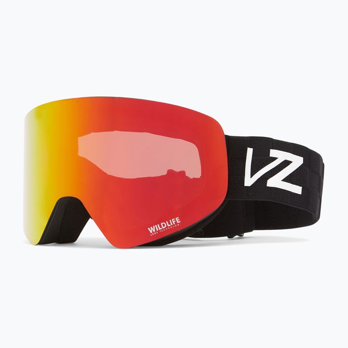 VonZipper Encore nero satinato/fuoco di bosco cromato occhiali da snowboard 5