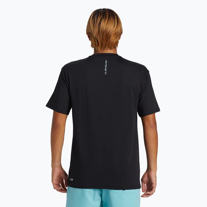 Quiksilver Everyday Surf Tee - camicia da bagno nera da uomo 3