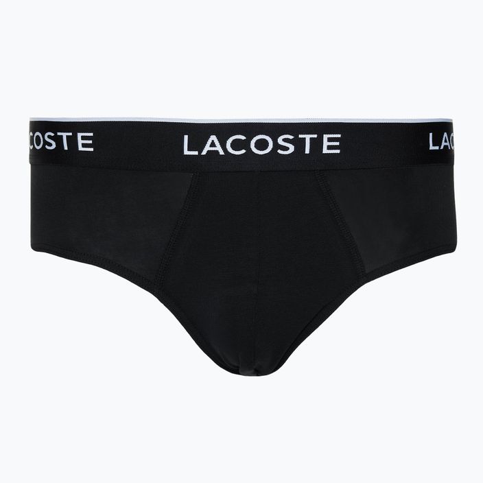 Slip Lacoste uomo 8H3472 3 paia nero 2