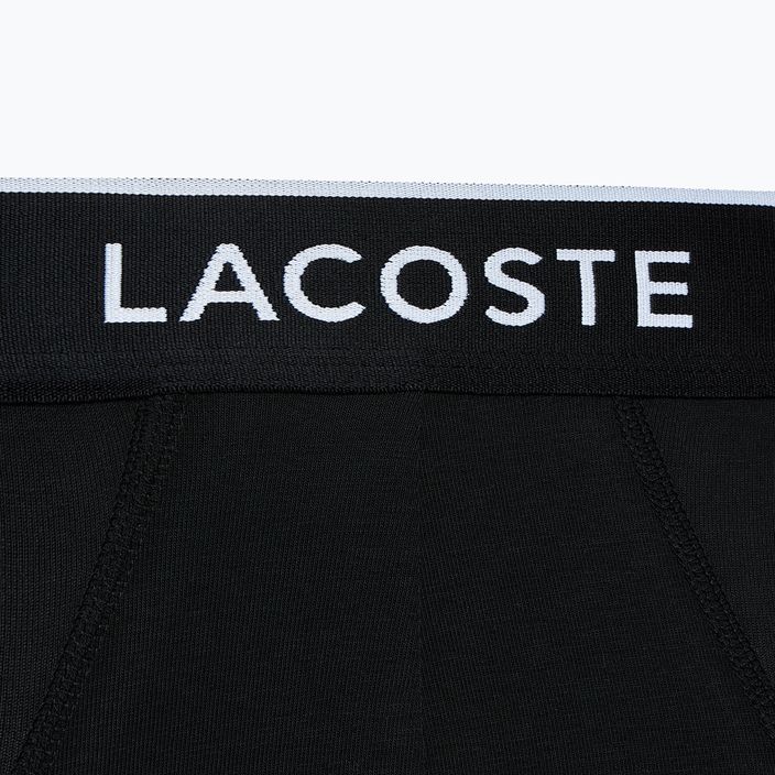 Slip Lacoste uomo 8H3472 3 paia nero 4