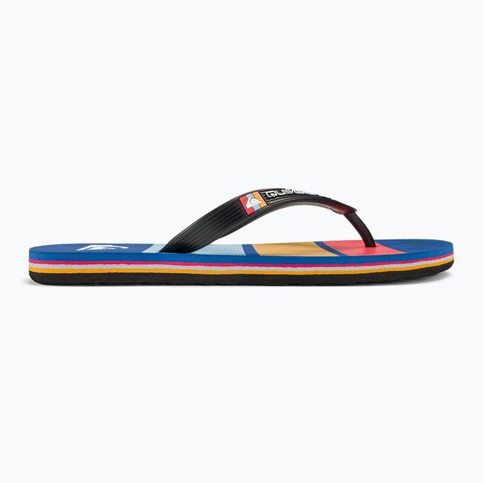 Infradito Quiksilver Molokai Stripe nero/rosso/blu da uomo 2