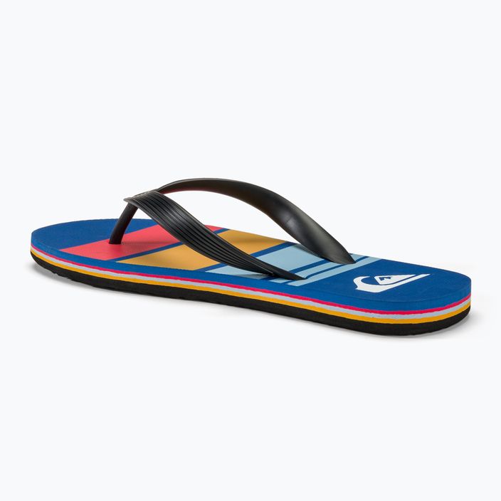 Infradito Quiksilver Molokai Stripe nero/rosso/blu da uomo 3