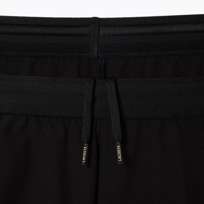 Pantaloncini da tennis Lacoste da uomo GH7452 nero 4