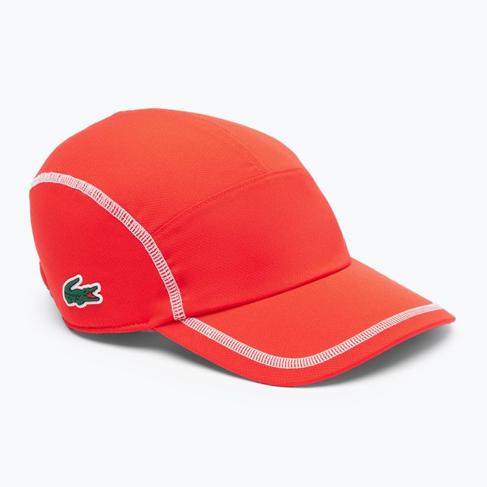 Cappello da baseball Lacoste da uomo RK7574 6TZ ribes rosso/ribes rosso