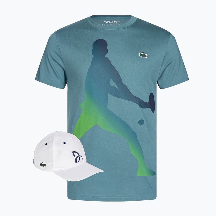 Lacoste Tennis X Novak Djokovic, set maglia idro + cappellino