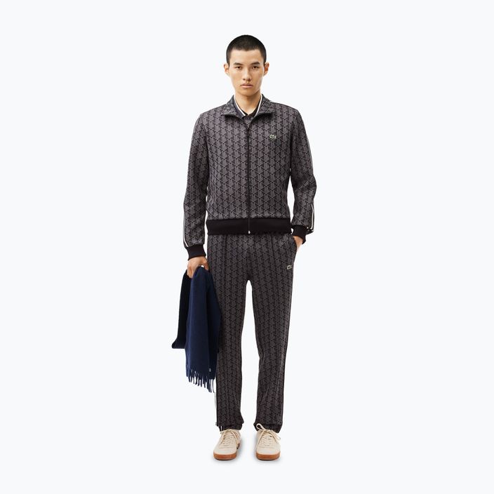 Felpa Lacoste uomo SH1368 nero/grafite 2