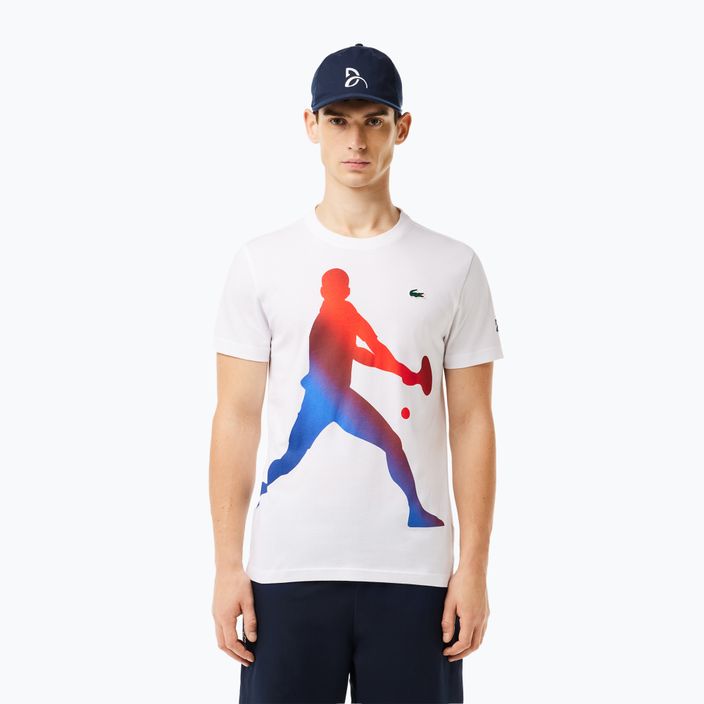 Lacoste Tennis X Novak Djokovic: set di T-shirt bianca e cappellino