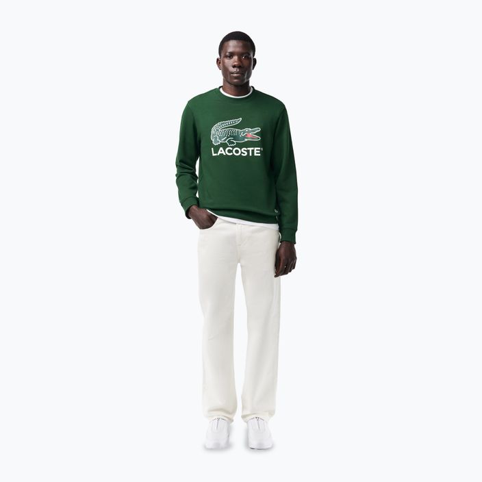 Felpa Lacoste uomo SH1281 verde 2