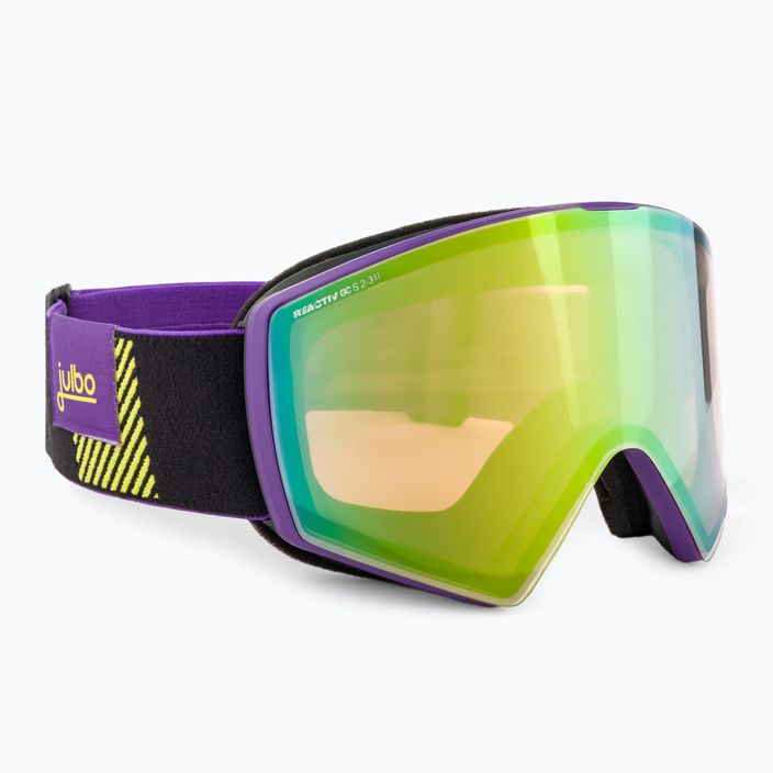 Julbo Razor Edge Reactiv Glare Control occhiali da sci viola/nero/verde flash