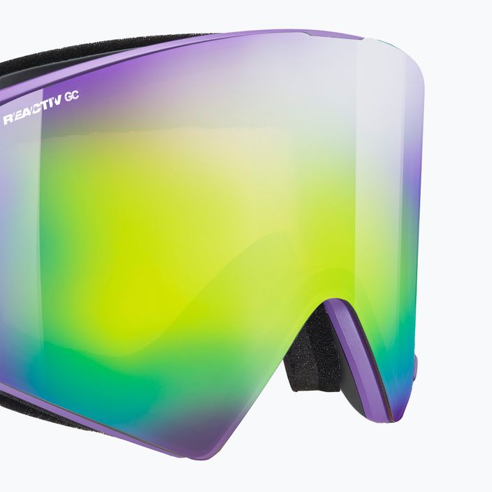Julbo Razor Edge Reactiv Glare Control occhiali da sci viola/nero/verde flash 6