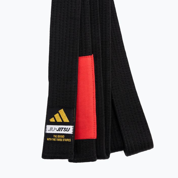Cintura di jiu-jitsu brasiliano adidas Elite nero 2