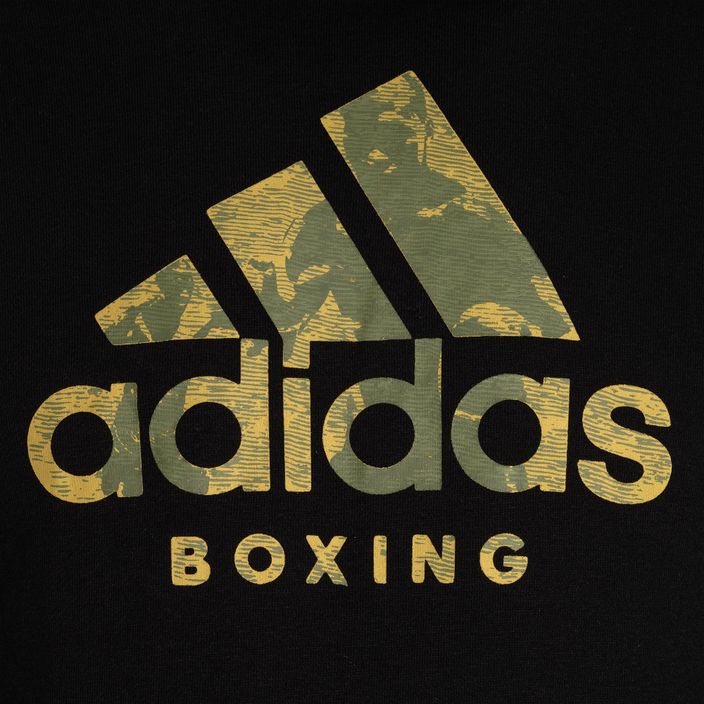 Felpa con cappuccio adidas Boxing Logo Felpa da allenamento nera ADICLHD20B 3