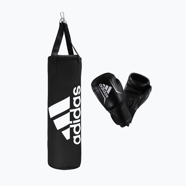 adidas Youth Boxing Set bambini + guantoni bianco e nero ADIBPKIT10-90100
