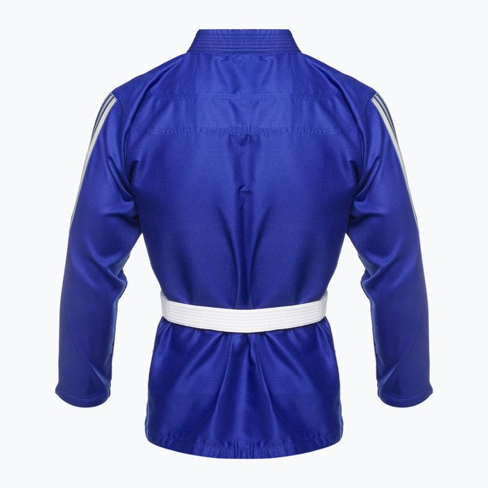 GI per il jiu-jitsu brasiliano adidas Rookie blu/grigio 3