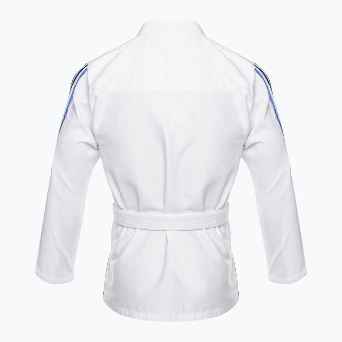 GI per il jiu-jitsu brasiliano adidas Range bianco/blu sfumato 3