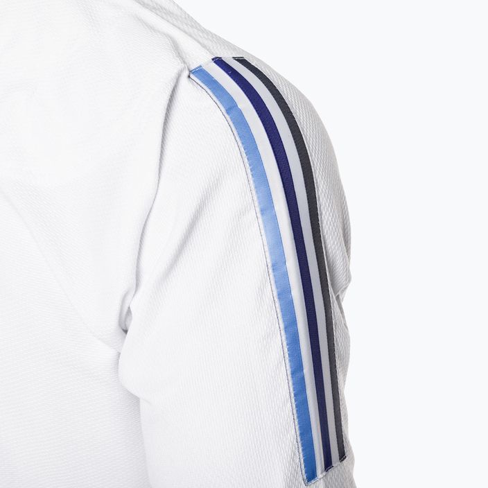 GI per il jiu-jitsu brasiliano adidas Range bianco/blu sfumato 8