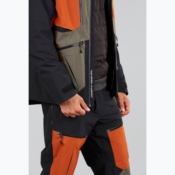 Immagine Naikoon 20/20 giacca da sci da uomo verde militare scuro 6