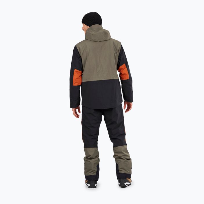 Immagine Naikoon 20/20 giacca da sci da uomo verde militare scuro 3