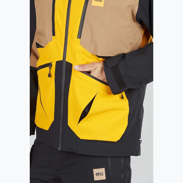 Immagine Naikoon giacca da sci da uomo 20/20 giallo 7