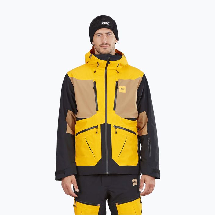 Immagine Naikoon giacca da sci da uomo 20/20 giallo
