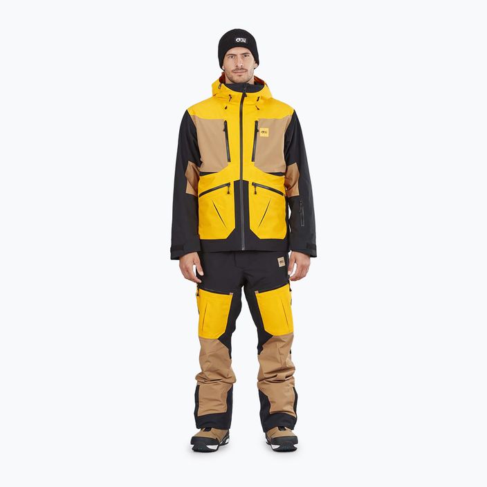 Immagine Naikoon giacca da sci da uomo 20/20 giallo 2