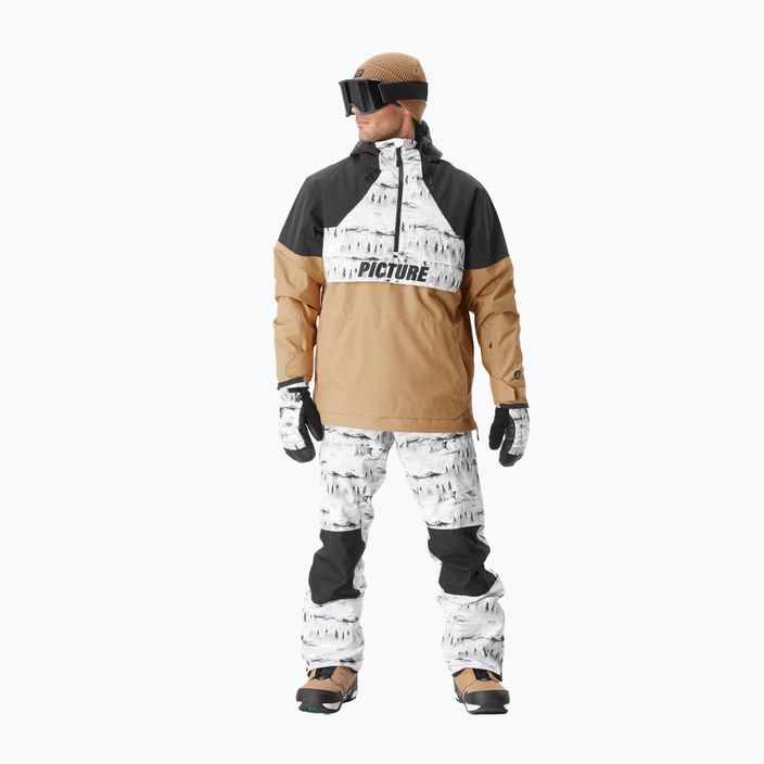 Immagine Occan giacca da sci da uomo 10/10 tannino-nero 2