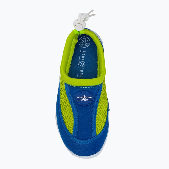 Scarpe acquatiche Aqualung Cancun per bambini blu reale/verde brillante 6