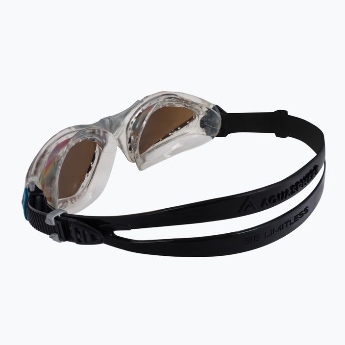 Occhiali da nuoto polarizzati Aquasphere Kayenne 2022 trasparente/argento/marrone 4