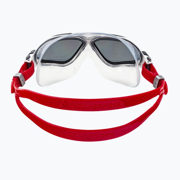 Maschera da nuoto Aquasphere Vista 2022 bianco/rosso/scuro 5