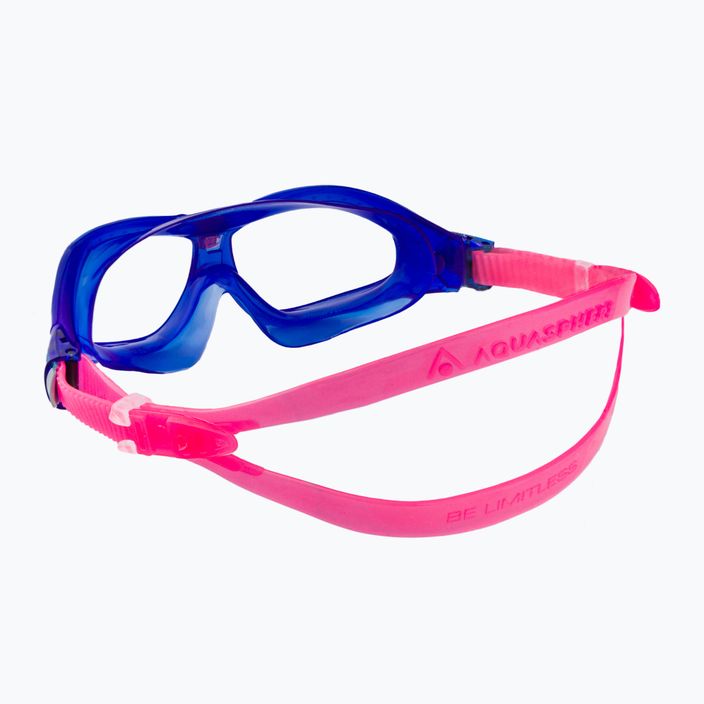 Maschera da nuoto per bambini Aquasphere Seal Kid 2 2022 blu/rosa/chiaro 4