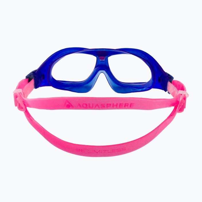 Maschera da nuoto per bambini Aquasphere Seal Kid 2 2022 blu/rosa/chiaro 5